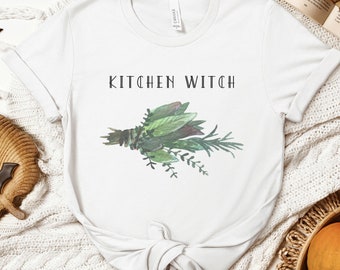 Kitchen Witch Shirt, Witchy T-Shirt, Dark Cottagecore