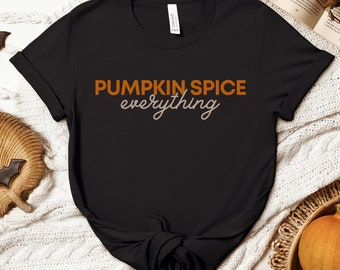 T-shirt Pumpkin Spice, Chemise Spooky Season, Vêtements d'automne