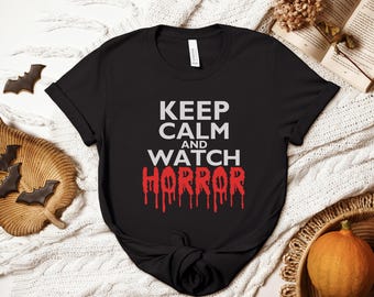 Koszulka z horrorem, Horror Movies, Prezent dla Miłośnika Horrorów