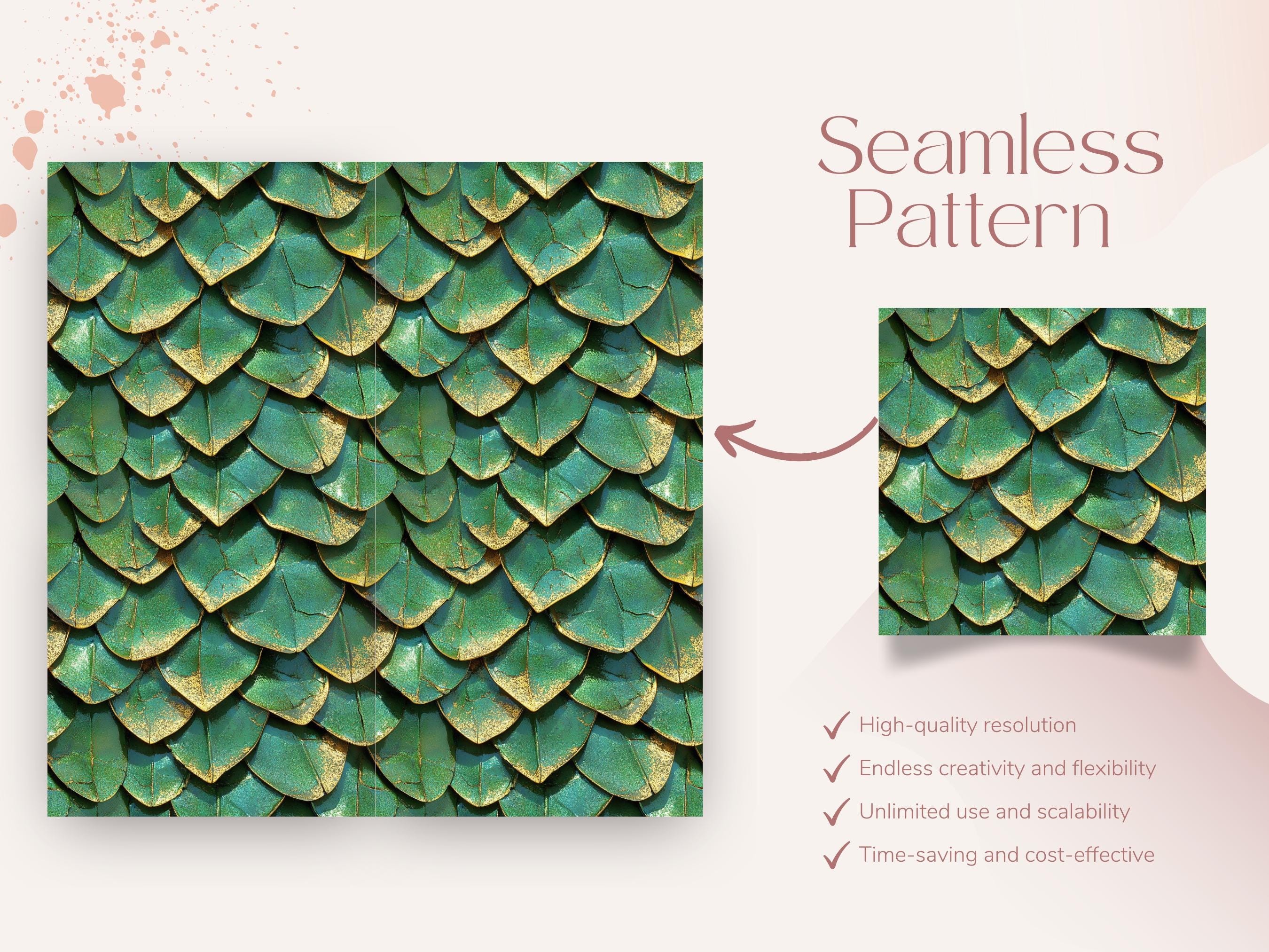 12 Gold Dark Green Lizard Scales Texture | Seamless Reptile Pattern ...