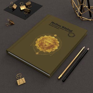 Helios Rising Solar Plexus Chakra Journal Hardcover | Self-Empowerment, Affirmations