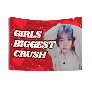 Heeseung Iconic Pose Girls Biggest Crush Concert Banner, Enha Kpop Flag, Enha Desire Unleash, Enha World Tour 2025