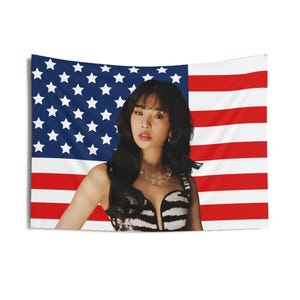 Katseye Sophia Visuals American Flag, Katseye Concert Flag, Katseye Kpop Banner, Gnarly, Katseye Gnarly, Katseye 2025