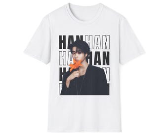 Maglietta con fiori di Han Jisung, maglietta del concerto degli Stray Kids, maglietta Kpop, Stray Kids Run It, Stray Kids This & That