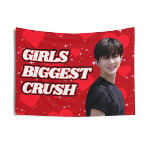 Jungwon Smile Girls Biggest Crush Concert Banner, Enha Kpop Flag, Enha Desire Unleash, Enha World Tour 2025