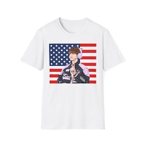 Wonwoo Gamer American Flag Shirt, Svt Wonwoo American Shirt, Seventeen follow again, Seventeen Spill the Feels, Seventeen World tour