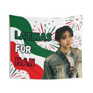 Han Jisung Latina Mexico Flag, Stray Kids Concert Banner, SKZ Kpop Banner, Stray Kids Ate, Skz DominAte, Stray Kids 2025