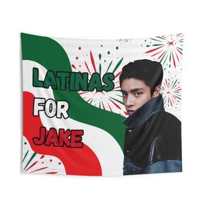Enha Jake Latina Mexican Flag, Enha Concert Banner, Enha Kpop Flag, Enha No Doubt, Enha World Tour
