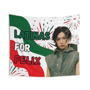 Skz Felix Latina Mexico Flag, Stray Kids Concert Banner, SKZ Kpop Banner, Stray Kids Ate, Skz DominAte, Stray Kids 2025
