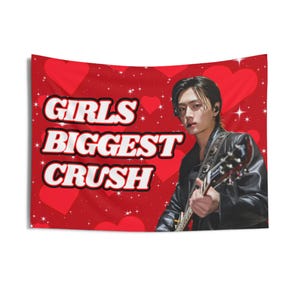 Enha Jay Rockstar Girls Biggest Crush Concert Banner, Enha Kpop Flag, Enha Desire Unleash, Enha World Tour 2025