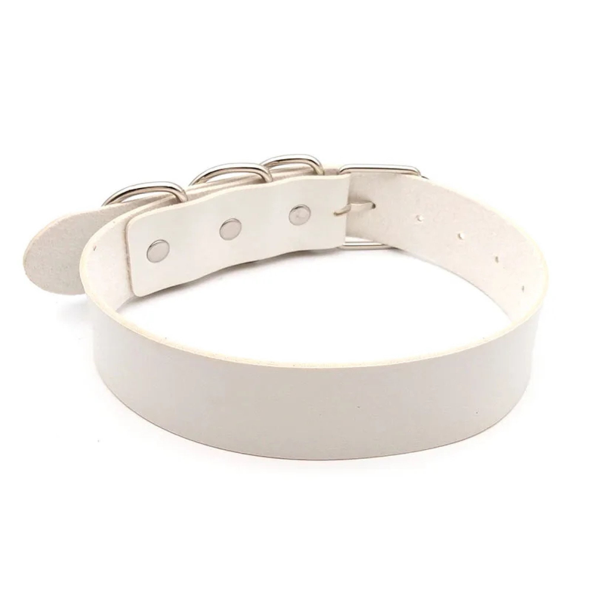 Women's Cat Collar Choker Necklace With Bell & Bow - Adjustable Leather Cosplay Kitty Necklace - View #4