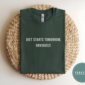 Funny Diet T-Shirt, Food Lover Quote Shirt, Humor Lose Weight Tee, Funny Womens Clothing, Trending Sarcastic Shirt For Her, Gift For Diet
