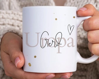 Personalisierte Tasse Uropa als einzigartiges Geschenk für Uropa Urgroßvater zum Geburtstag zur Schwangerschaft verkünden Ostern