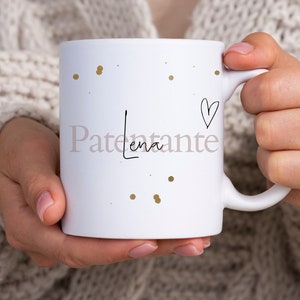 Personalisierte Tasse als einzigartiges Geschenk für die Schwester / Gotti / Patentante fragen zum Geburtstag Weihnachten oder zwischendurch