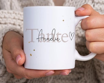 Personalisierte Tasse als einzigartiges Geschenk für die Schwester / Tante zum Geburtstag zur Schwangerschaft verkünden oder einfach mal so