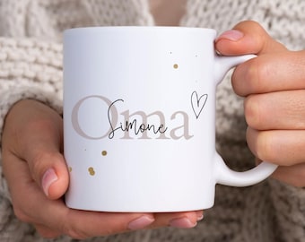 Personalisierte Tasse Oma als einzigartiges Geschenk Oma oder Geschenk Eltern als Geburtstagsgeschenk Weihnachtsgeschenk Oma