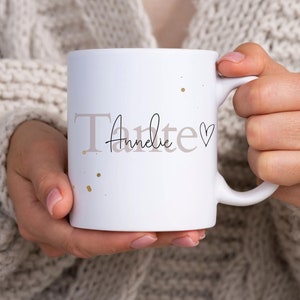 Personalisierte Tasse als einzigartiges Geschenk für die Schwester / Tante zum Geburtstag zur Schwangerschaft verkünden oder einfach mal so