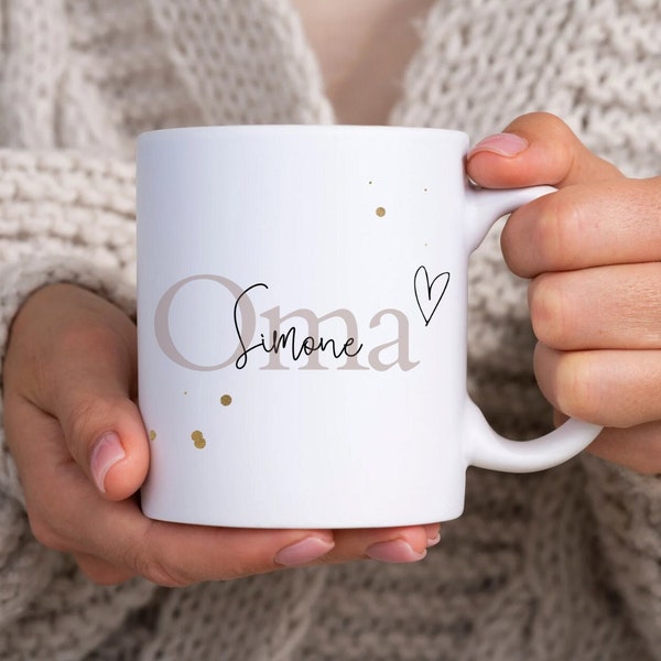 Personalisierte Tasse Oma als einzigartiges Geschenk Oma oder Geschenk Eltern als Geburtstagsgeschenk Weihnachtsgeschenk Oma