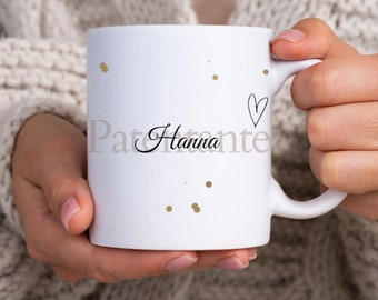 Personalisierte Tasse als einzigartiges Geschenk für die Schwester / Gotti / Patentante fragen zum Geburtstag Weihnachten oder zwischendurch