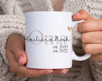 Personalisierte Tasse Oma als einzigartiges Geschenk Oma oder Geschenk Eltern als Geburtstagsgeschenk Weihnachtsgeschenk Oma