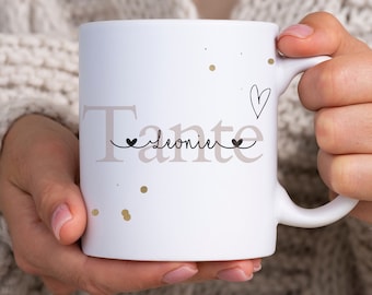 Personalisierte Tasse als einzigartiges Geschenk für die Schwester / Tante zum Geburtstag zur Schwangerschaft verkünden oder einfach mal so