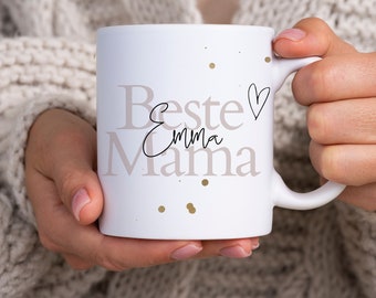 Personalisierte Tasse als einzigartiges Geschenk für Mama zum Geburtstag ersten Muttertag Geschenkideen zu Ostern Valentinstag Weihnachten