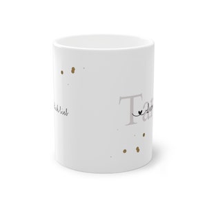 Personalisierte Tasse als einzigartiges Geschenk für die Schwester / Tante zum Geburtstag zur Schwangerschaft verkünden oder einfach mal so Bild 5