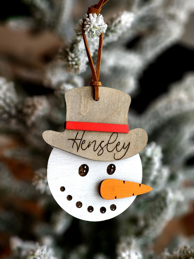 2023 2025 2025 Christmas Ornament, SVG Laser Cut File, Snowman
