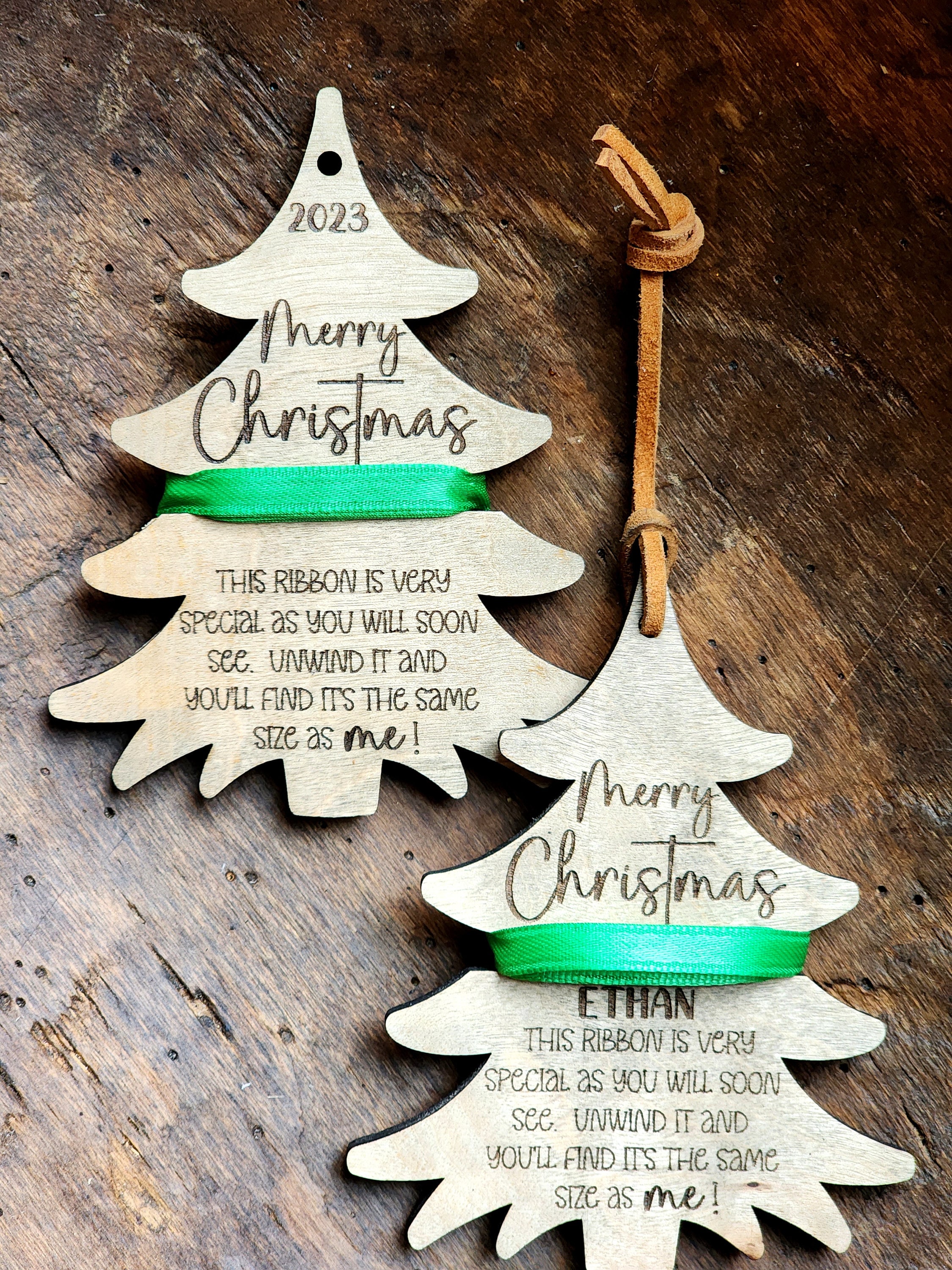2023 2025 2025 Christmas Tree Ornament, SVG Laser Cut File, Measure Me