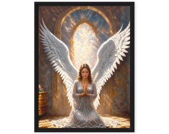 Framed Canvas Painting for Sale Artwork Sale Wall Angel Wings Interior Design Popular House Warming Gift How to Decorate Modern Home Decor