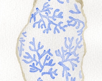Watercolor Oyster Print