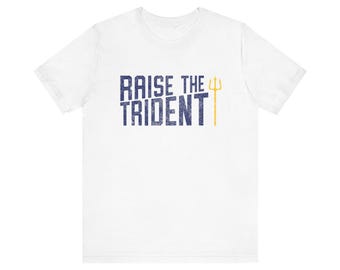 Raise The Trident Cotton Tee, Mariners, Baseball Shirt, Vintage Mariners Shirt, Seattle, Unisex Mariners Shirt, Seattle Baseball