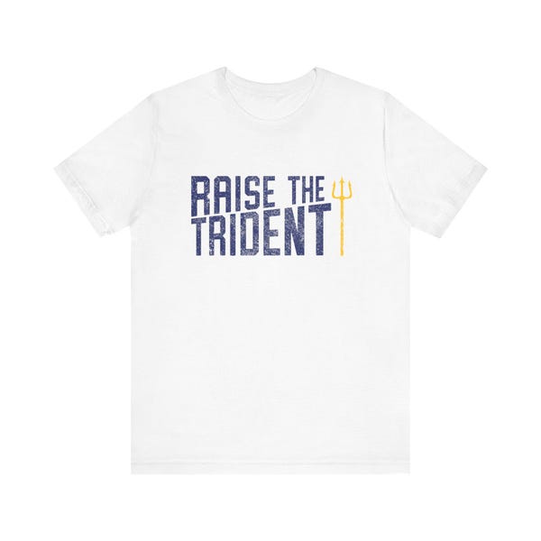 Raise The Trident Cotton Tee, Mariners, Baseball Shirt, Vintage Mariners Shirt, Seattle, Unisex Mariners Shirt, Seattle Baseball