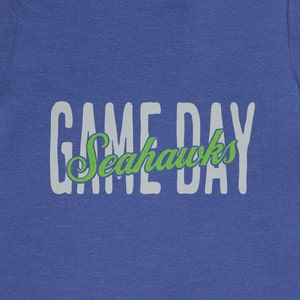 Game Day Cotton Tee, Seattle Football, Seahawks Football, Seattle Shirt, Sunday Funday