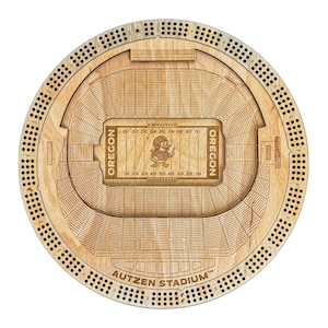 Autzen Stadium Cribbage Board – University of Oregon | Oregon Ducks Gift