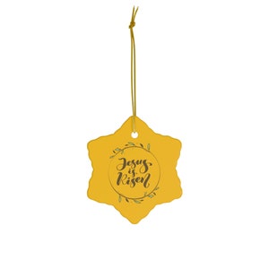 Jesus is Risen Christian Christmas Ornament Christian Jesus Ornament Bible Verse Gift Religious Ornaments Christmas Tree Gift Holidays