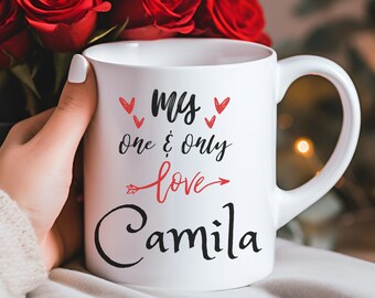 Valentine's Personalized Mug, Valentine's Gift,  Valentine's Day Gift, Gift, 11oz Mug, Coffee, Gift for Couples, Couple Mug 96