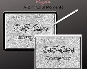 Målarboken för självvårdsalfabetet | A–Ö Mindful Moments för dig
