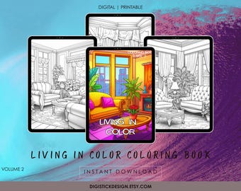 Målarbilder för heminredning: Vardagsrum och entrédesign (PDF volym 2 av 6)