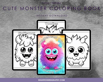 Snugglebeast Squad målarbok – Monsterdesigner (utskrivbar PDF)