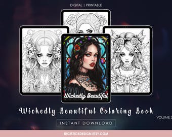 Gotisk häxmålarbok – Blodmåne-coven, Mörk konst (PDF)