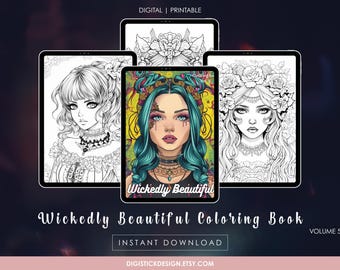 Målarbok för gotiska zombier och vampyrkvinnor: Paraden av odöda (utskrivbar PDF)