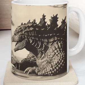 Kaiju Tea Party Showdown, tazza da caffè Epic Geisha incontra Godzilla immagine 3