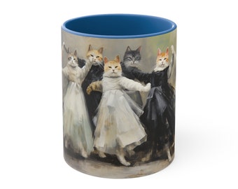 Tazza Ballerina Cats, danza, balletto, pittura a olio, regalo perfetto