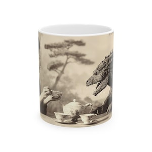 Kaiju Tea Party Showdown, tazza da caffè Epic Geisha incontra Godzilla immagine 2