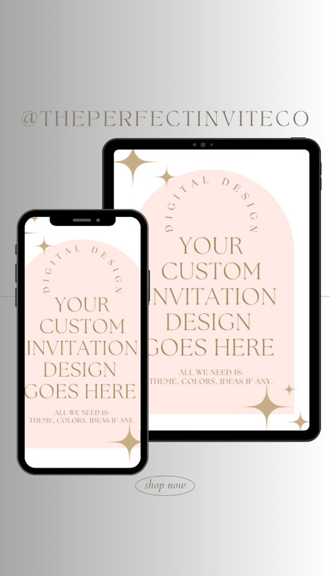 Custom Digital Invitation Design - Etsy