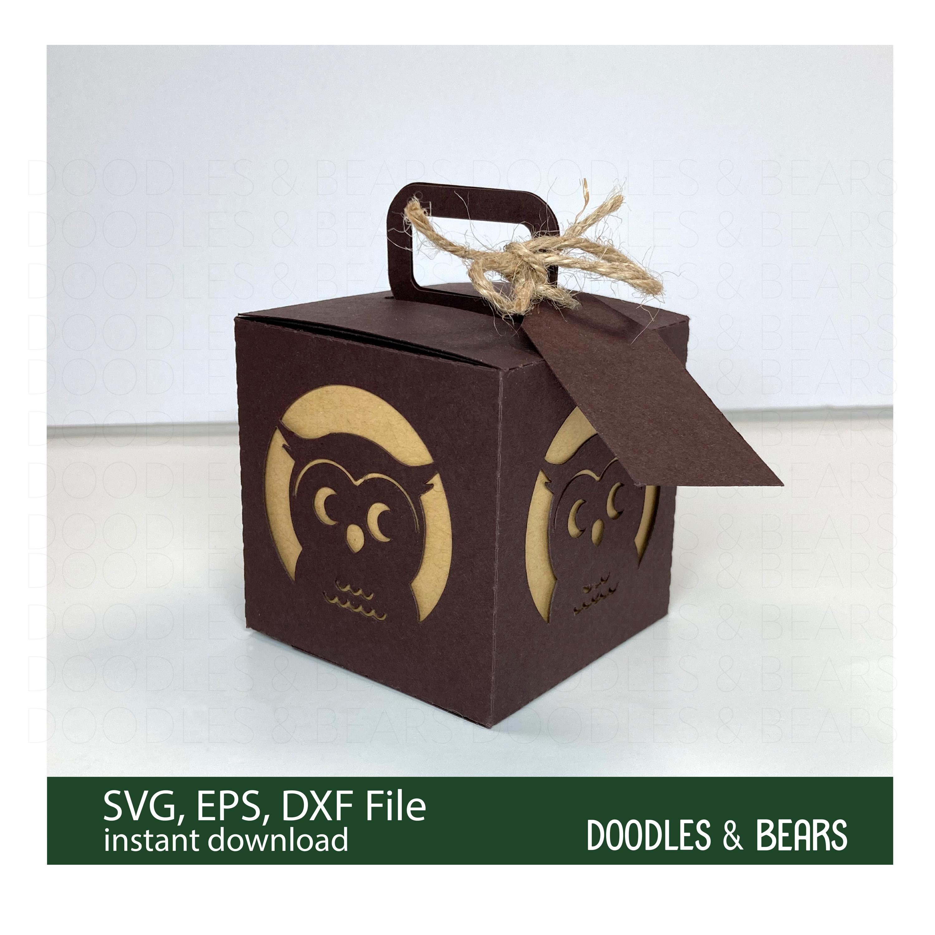 Halloween Owl Treat Box SVG Template: DIY Favor Boxes (Digital Download)