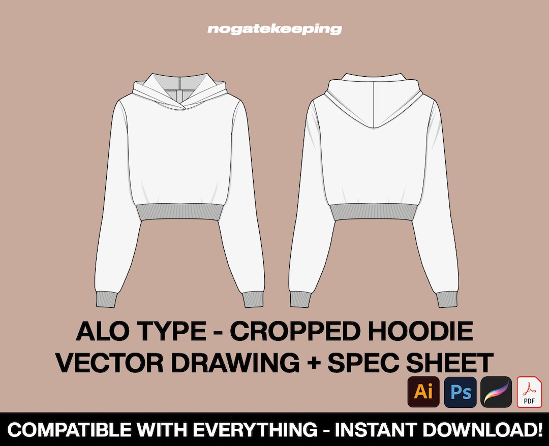 Fashion Streetwear ALO Type Yoga Cropped Hoodie Shapewear