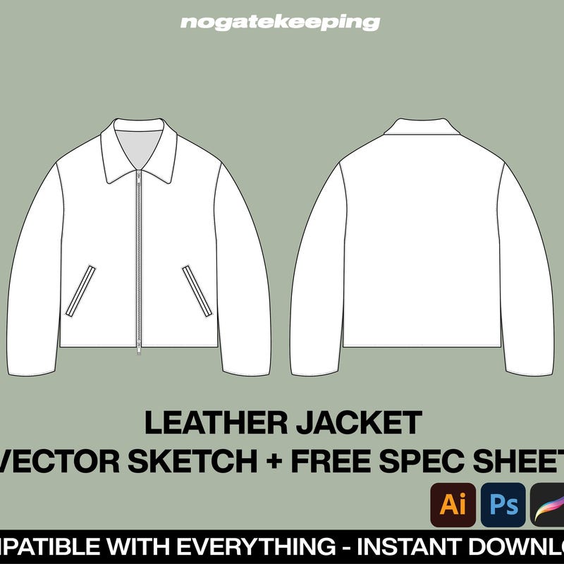 Leather Jacket - Etsy