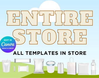Entire Store Bundle - All Canva Digital Templates in Store